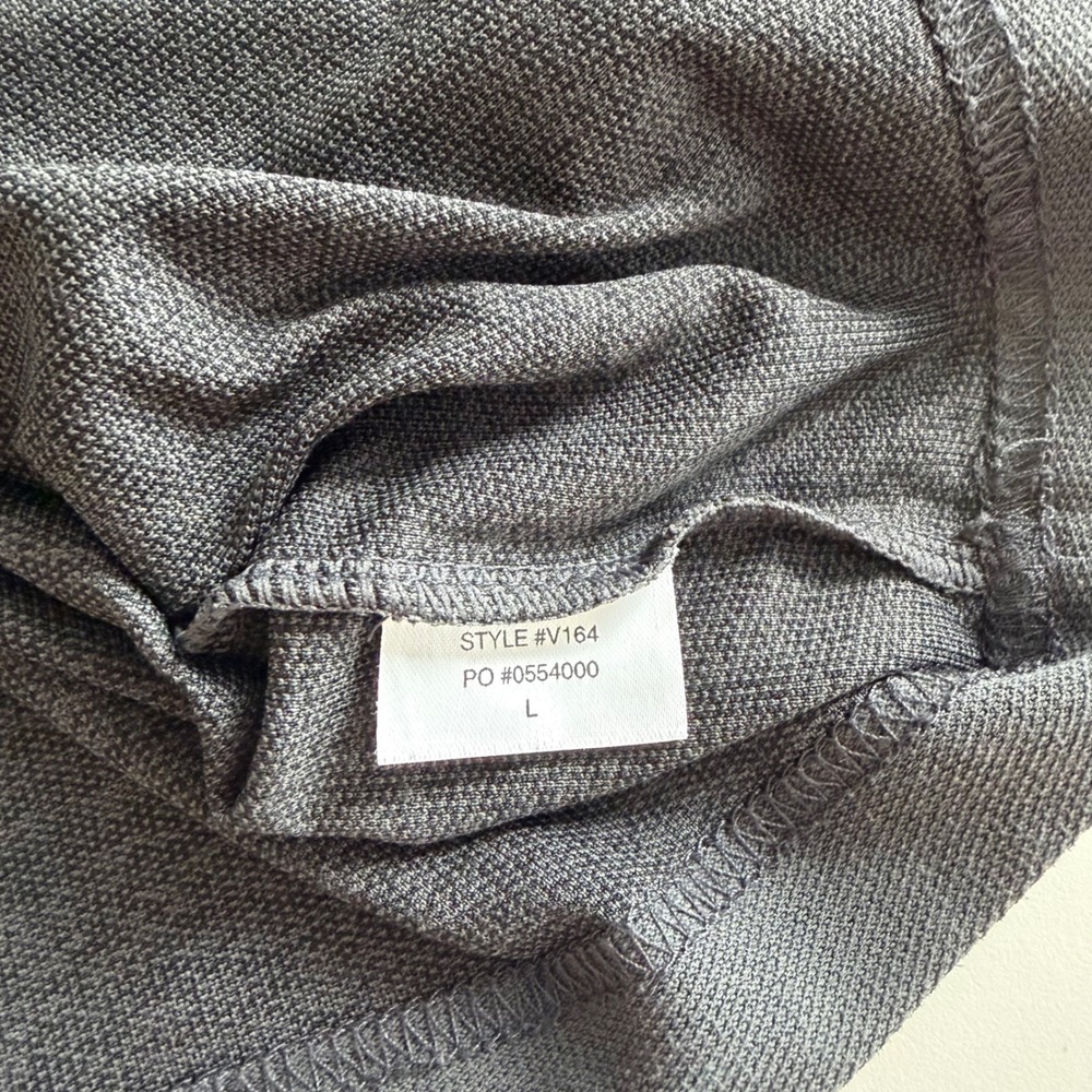 Vuori Ace Polo Dark Gray Short Sleeve Men's Large V164 - Picture 5 of 5